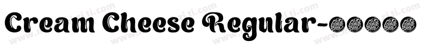 Cream Cheese Regular字体转换